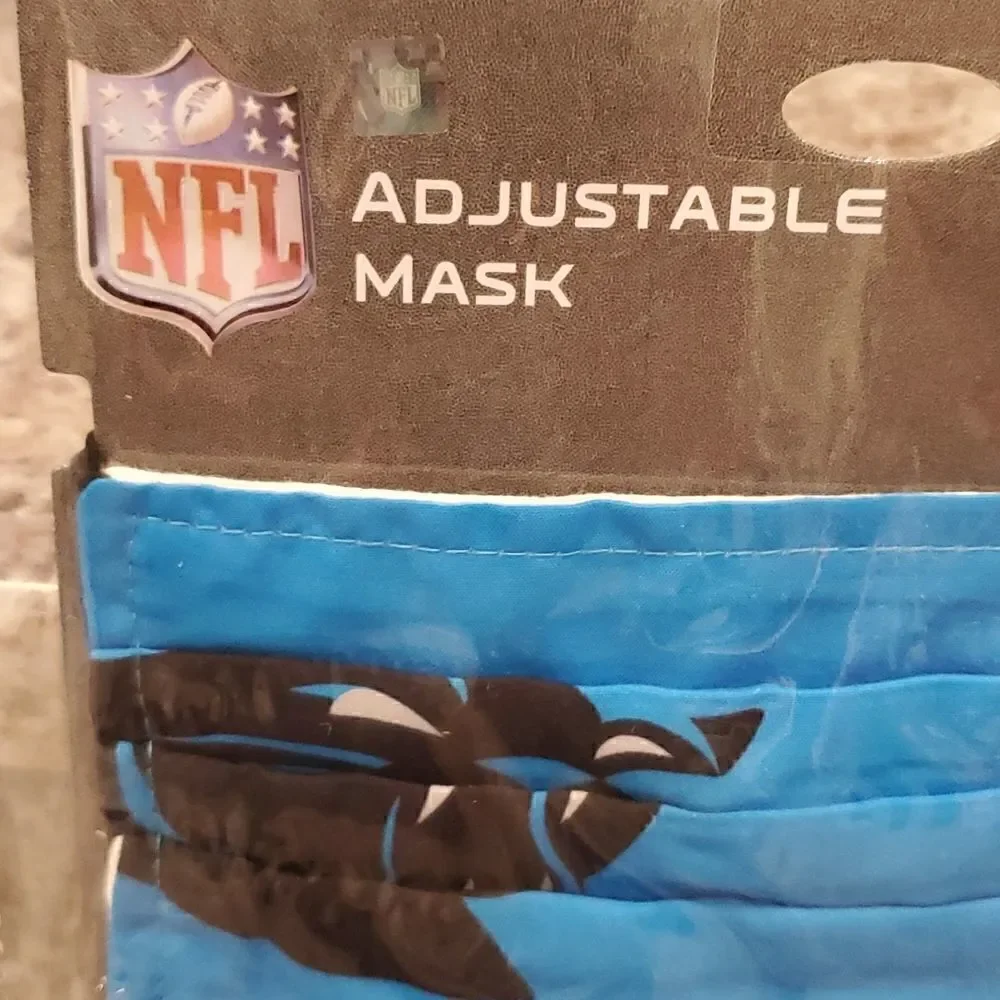 NFL FOCO Carolina Panthers FaceMask one set of 2 masks